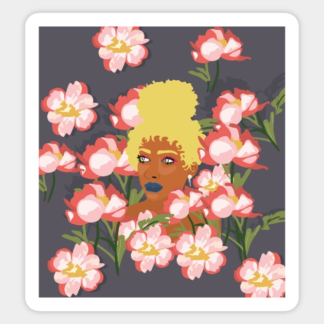 Flower girl remix Sticker by phathudesigns 